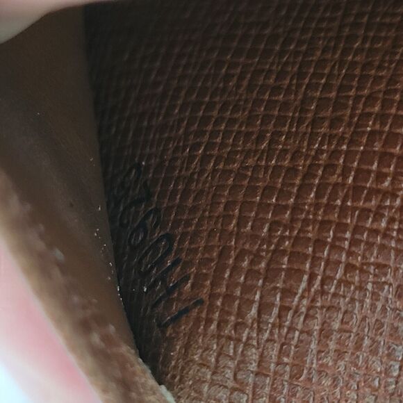 LOUIS VUITTON LV Vintage 1995 Monogram Leather Wallet Brown Medium Trifold Elise - Picture 6 of 13